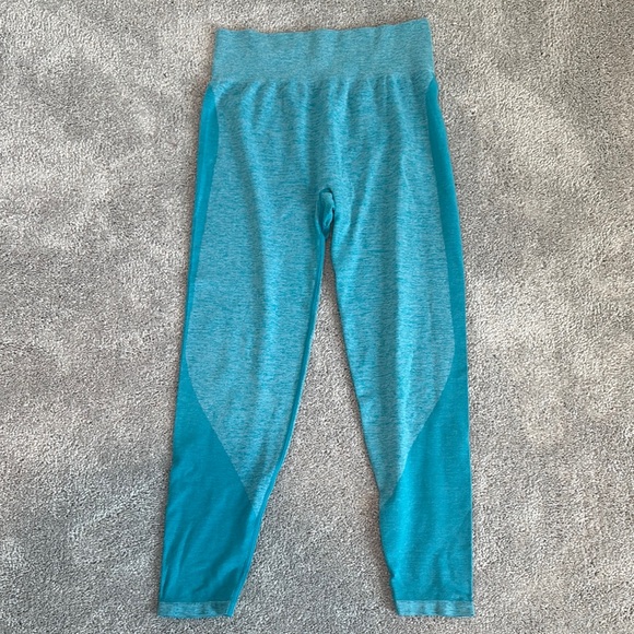 PINK Teal Leggings - Picture 1 of 4